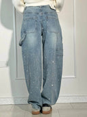 Balon Terzi Parlak Denim Kot Pantolon