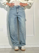 Balon Terzi Parlak Denim Kot Pantolon