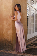 Vestido Maxi Victoria - Rosa Empolvado