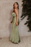 Vestido Maxi Margot - Verde-oliva