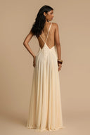 Robe Maxi Lavinia à Décolleté Plongeant