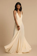 Robe Maxi Lavinia à Décolleté Plongeant