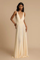 Robe Maxi Lavinia à Décolleté Plongeant
