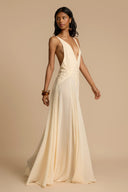 Robe Maxi Lavinia à Décolleté Plongeant