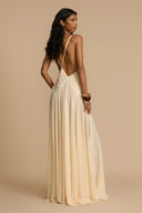 Robe Maxi Lavinia à Décolleté Plongeant