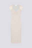 Nora Midikleid mit Blumen, Spitze und Schleife