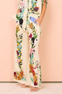 Ensemble chemise et pantalon en satin imprimé Boho Natureza