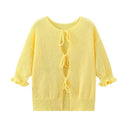 Cardigan con fiocco
