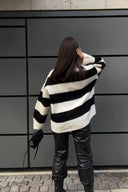 Strikket Crew Neck Casual Sweater