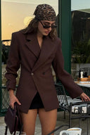 Hoch taillierter Slim-Fit-Blazer