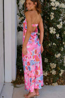 Abito Maxi Miya - Stampa Rosa/Blu