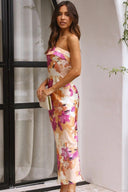 Abito Maxi Miya - Stampa Arancione/Rosa