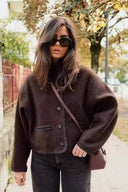 Klassische Jacke mit Stehkragen