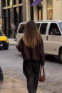 Klassische Jacke mit Stehkragen