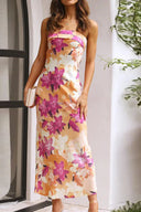 Abito Maxi Miya - Stampa Arancione/Rosa
