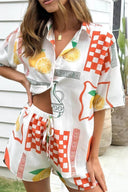 Vestido corto suelto estilo étnico