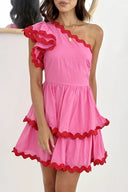 Daisuke Minikleid - Pink / Rot