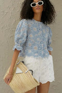 Blusa elegante ricamata