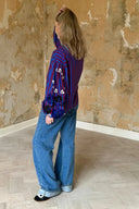 Vintage-Karussell-Bluse