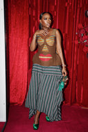 Top espartilho halter de inspiração tribal