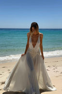 Robe Maxi Lavinia à Décolleté Plongeant