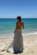 Robe Maxi Lavinia à Décolleté Plongeant