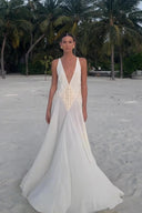Robe Maxi Lavinia à Décolleté Plongeant