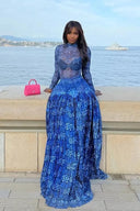 Robe longue en maille Lily