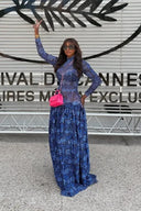 Robe longue en maille Lily