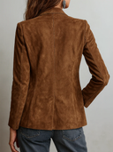 Veste vintage en daim marron