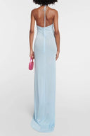 Alexia halterneck blomsterapplikation maxi-kjole