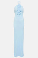 Alexia halterneck blomsterapplikation maxi-kjole