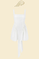 Debby Rückenfreies Mini-Kleid mit Schleife am Rücken