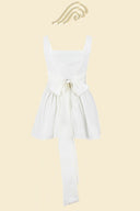 Debby Rückenfreies Mini-Kleid mit Schleife am Rücken