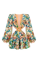 Edana Cut-out Stufiges Mini-Kleid