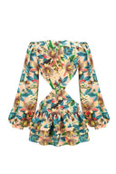 Edana Cut-out Stufiges Mini-Kleid