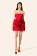 Eudora Blumen Trägerloses Mini-Kleid