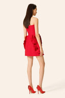 Eudora Blumen Trägerloses Mini-Kleid