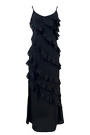 Eve chiffon flæse maxi-nattøjskjole