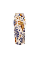 Boho print bikini set met striksluiting