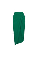 Conjunto elegante de traje de baño verde sin espalda