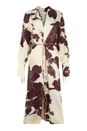 Abito Kimono con Stampa Origami
