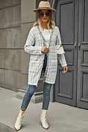 Pate Strickjacke mit Taschen - Grau