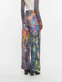Jeans mit mehrfarbigem Maler-Print