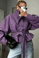 Kurze Jacke mit Kragen