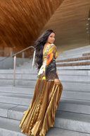 Vestido maxi plisado Ola Tropical