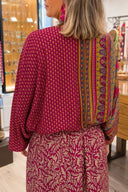 Bedrucktes Kimono-Midikleid