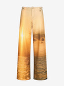 Jeans con stampa Sunset
