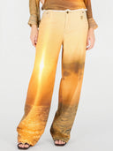 Jeans con stampa Sunset