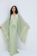 Mint Yeşili Oversize Maksi Elbise
